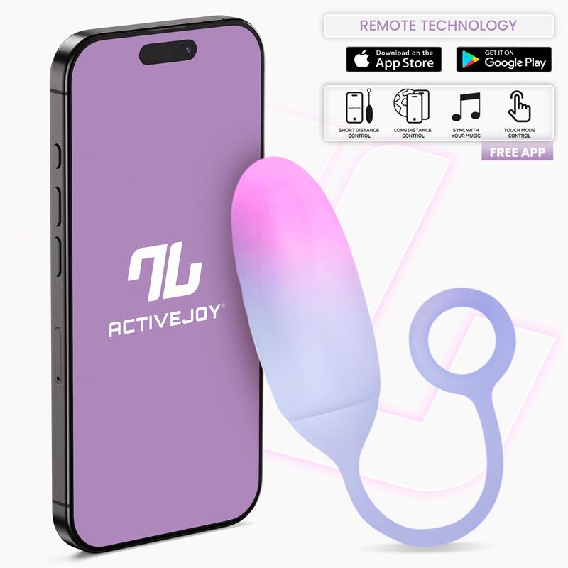 IntoYou Vibrating Egg With Remote Control App Purple | Love Egg Vibrator | IntoYou | Bodyjoys