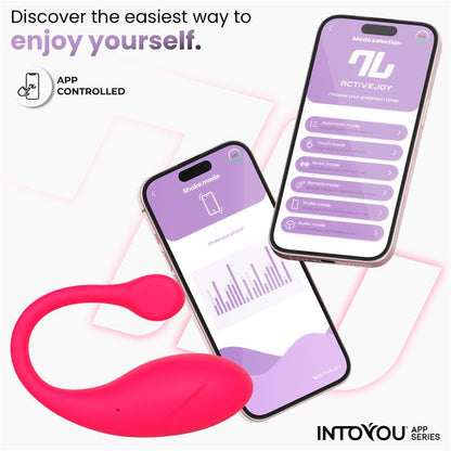 IntoYou Bulby Vibrating Egg With Remote Control App Pink | Love Egg Vibrator | IntoYou | Bodyjoys