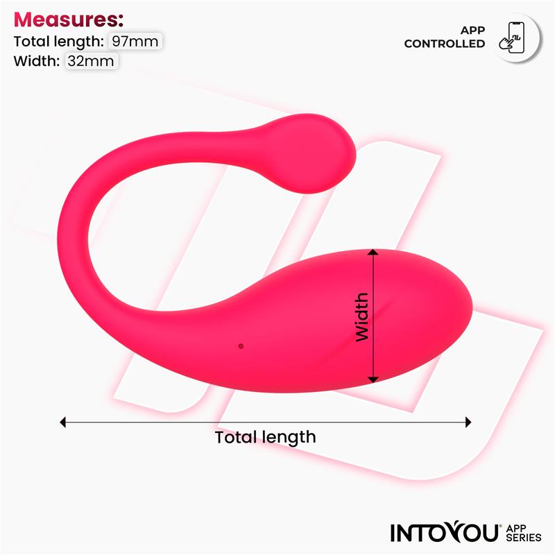 IntoYou Bulby Vibrating Egg With Remote Control App Pink | Love Egg Vibrator | IntoYou | Bodyjoys