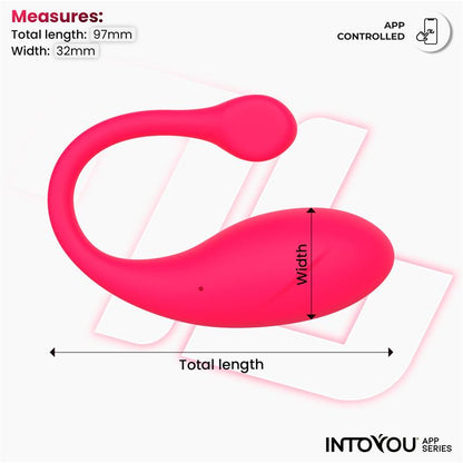 IntoYou Bulby Vibrating Egg With Remote Control App Pink | Love Egg Vibrator | IntoYou | Bodyjoys