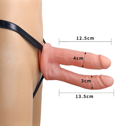 Lovetoy Unisex Hollow 6 Inch Double Penetration Strap-On Set | Hollow Strap-On | Lovetoy | Bodyjoys