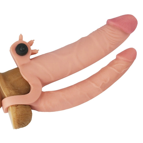 Lovetoy 1 Inch Vibrating Double Pleasure Extender | Penis Sheath | Lovetoy | Bodyjoys