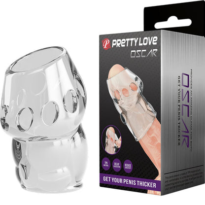 Oscar Thicker Penis Sleeve Clear | Penis Sheath | Pretty Love | Bodyjoys