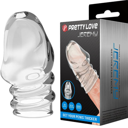 Jeremy Thicker Penis Sleeve Clear | Penis Sheath | Pretty Love | Bodyjoys