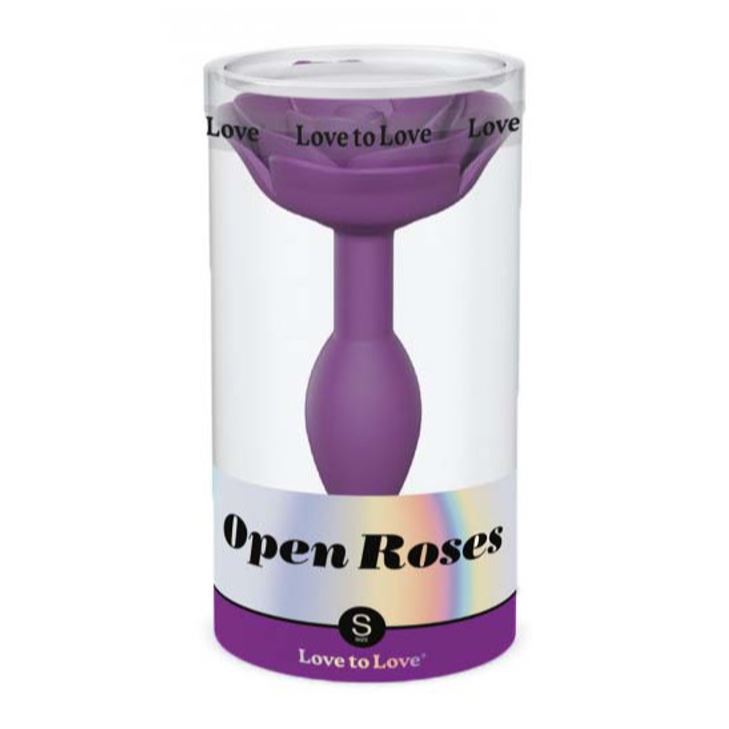 Love To Love Open Rose Butt Plug Small Purple | Classic Butt Plug | Love To Love | Bodyjoys