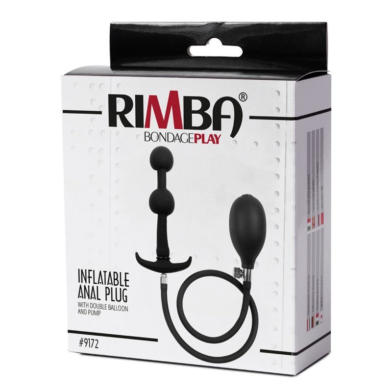 Rimba Bondage Play Inflatable Anal Plug With Double Balloon | Inflatable Butt Plug | Rimba | Bodyjoys