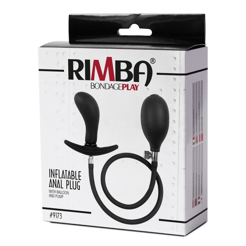 Rimba Bondage Play Curved Inflatable Anal Plug With Balloon | Inflatable Butt Plug | Rimba | Bodyjoys