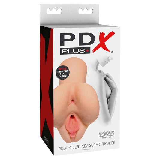 PDX Plus Pick Your Pleasure Stroker Flesh Pink | Realistic Vagina Masturbator | Pipedream | Bodyjoys