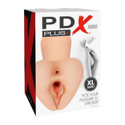 PDX Plus Pick Your Pleasure XL Vagina & Butt Stroker Pink | Pocket Pussy | Pipedream | Bodyjoys