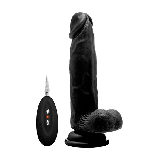 RealRock 8 Inch Vibrating Realistic Cock With Scrotum | Dildo Vibrator | Shots Toys | Bodyjoys