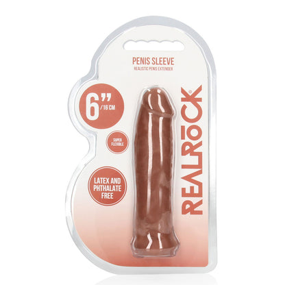 RealRock 6 Inch Penis Sleeve Flesh Tan | Penis Sheath | Shots Toys | Bodyjoys