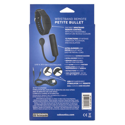 Rechargeable Wristband Remote Petite Bullet | Bullet Vibrator | CalExotics | Bodyjoys