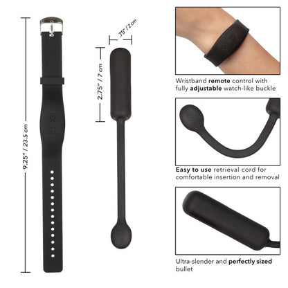 Rechargeable Wristband Remote Petite Bullet | Love Egg Vibrator | CalExotics | Bodyjoys