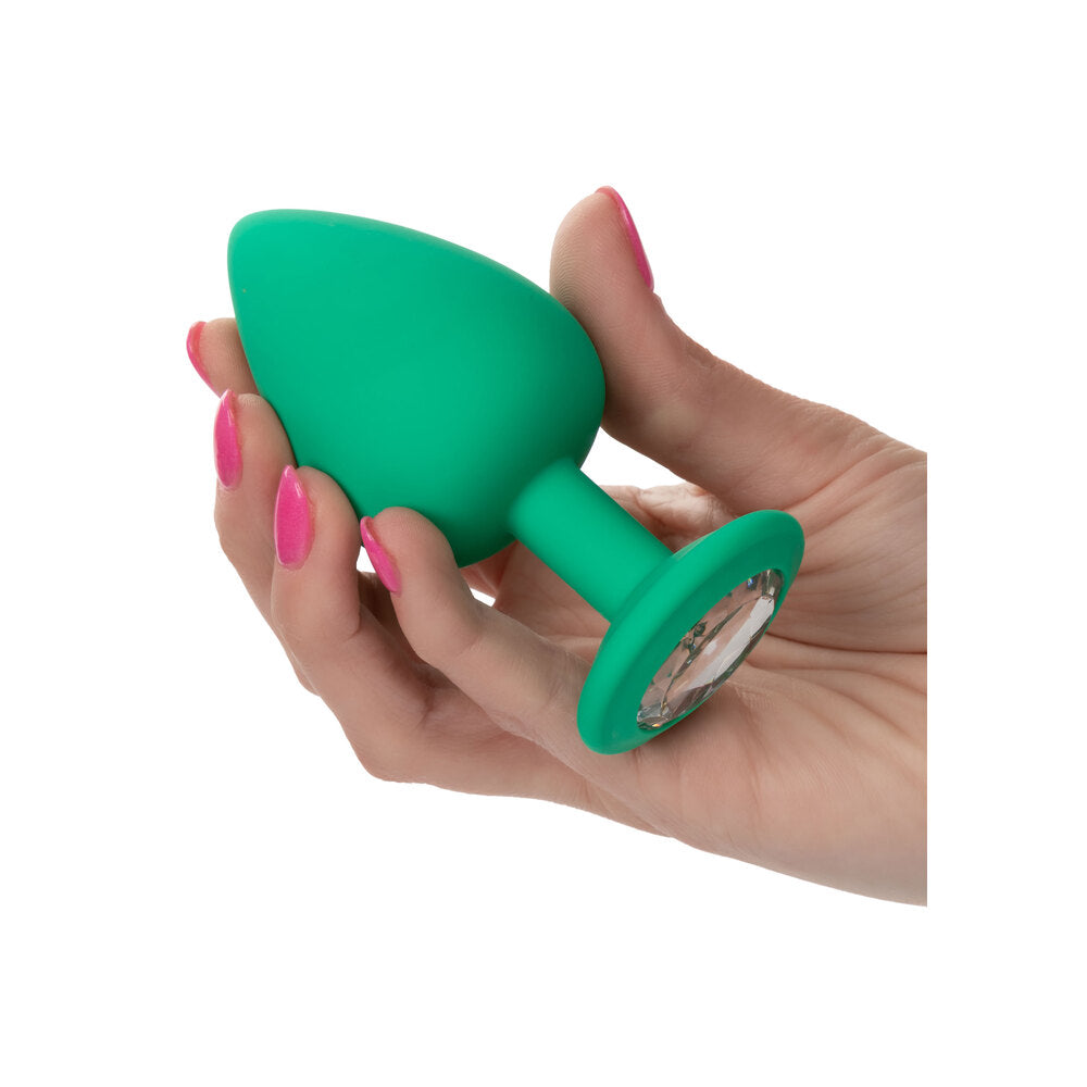 Cheeky Gems Butt Plugs Set Green 3 Pieces | Butt Plug Set | CalExotics | Bodyjoys