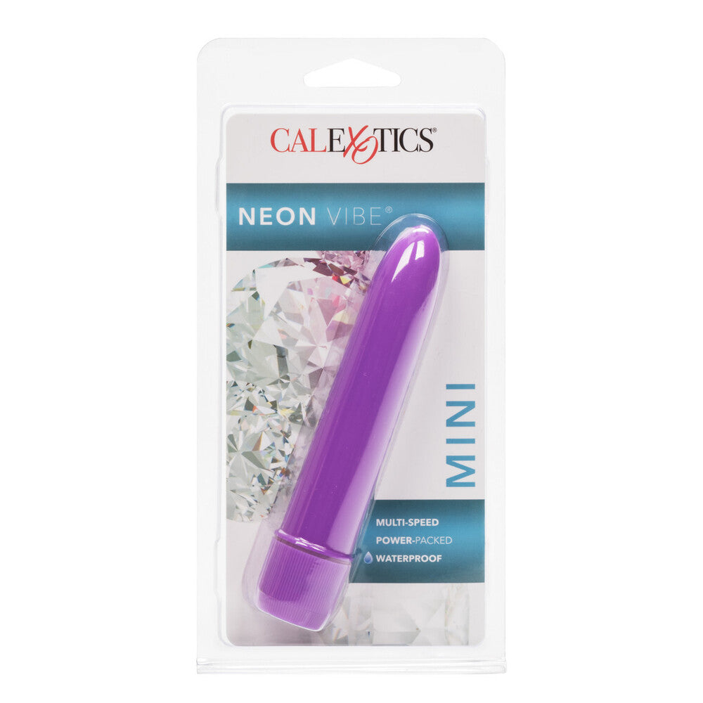 Neon Purple Mini Multi-Speed Vibrator | Bullet Vibrator | CalExotics | Bodyjoys