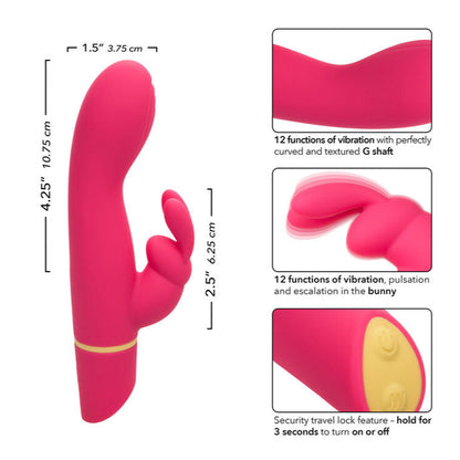 Love Bunny Vibrating G-Bunny Massager Pink | Rabbit Vibrator | CalExotics | Bodyjoys