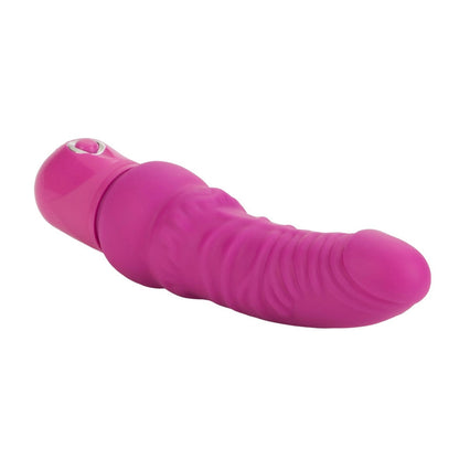 Power Stud Curvy Vibrator Waterproof Pink 6.75 Inch | Dildo Vibrator | CalExotics | Bodyjoys