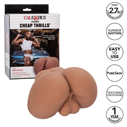 Cheap Thrills The Mechanic Butt Masturbator Flesh Brown | Realistic Butt Masturbator | CalExotics | Bodyjoys