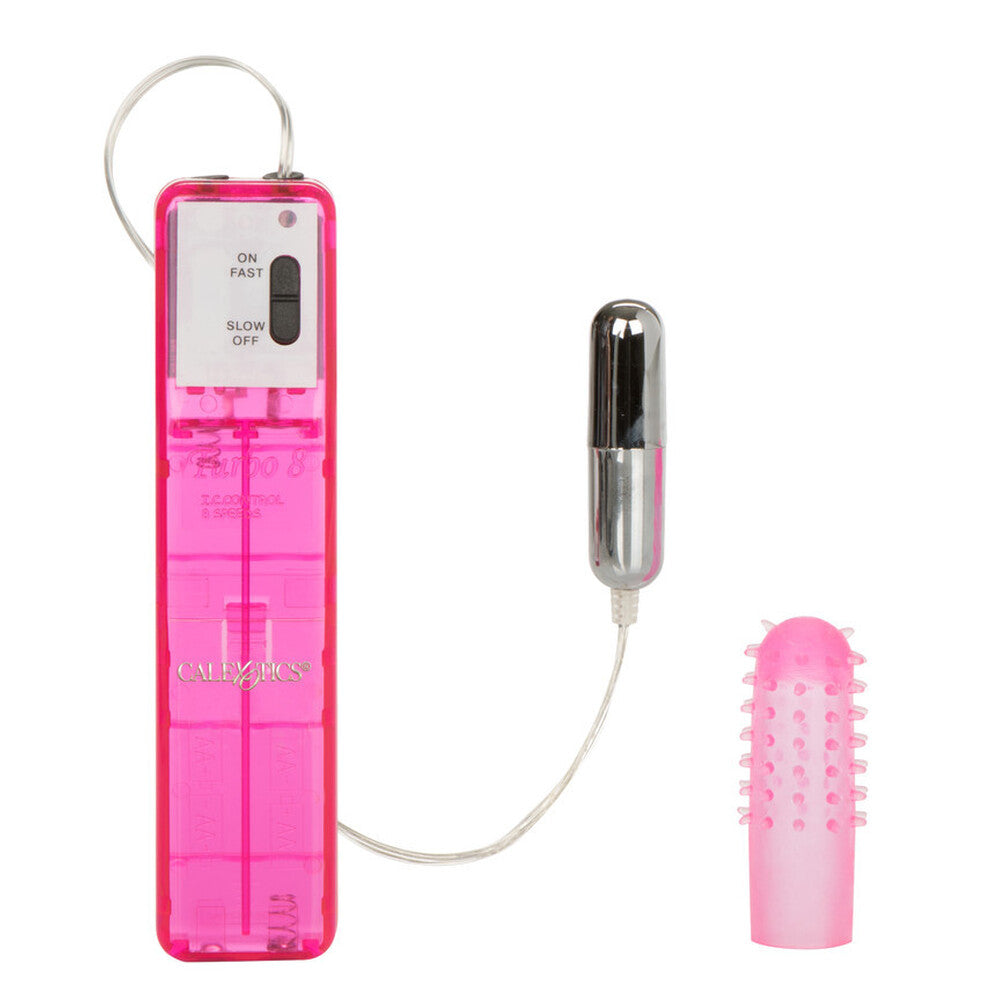 Pocket Exotics Turbo 8 Accelerator Bullet With Removable Tickler | Love Egg Vibrator | CalExotics | Bodyjoys