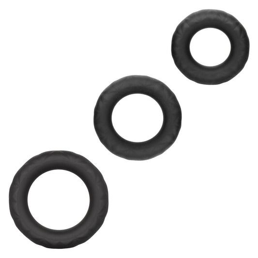 Link Up Ultra Soft Supreme Cock Ring Set 3 Pieces | Cock Ring Set | CalExotics | Bodyjoys