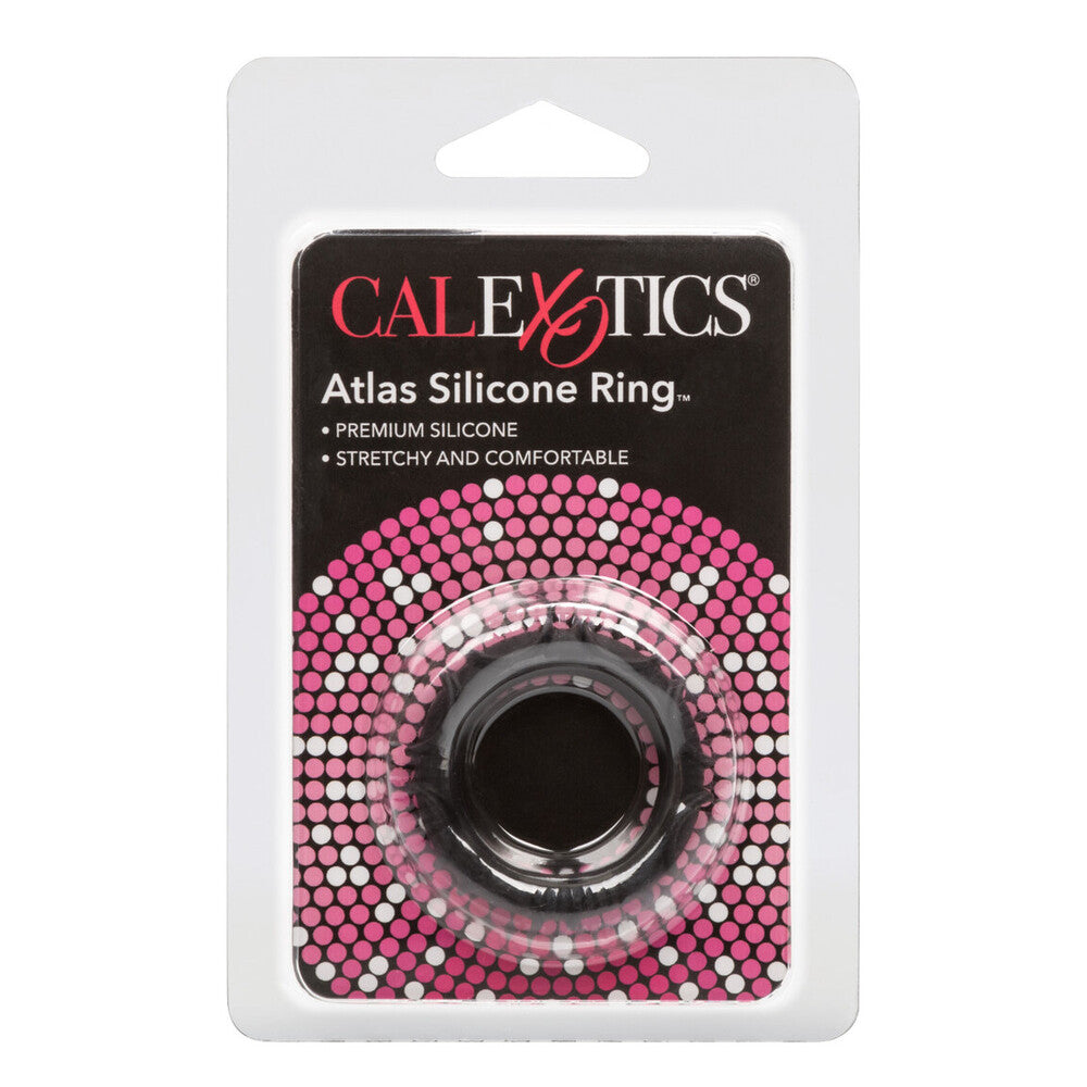 Atlas Silicone Cock Ring Black | Classic Cock Ring | CalExotics | Bodyjoys