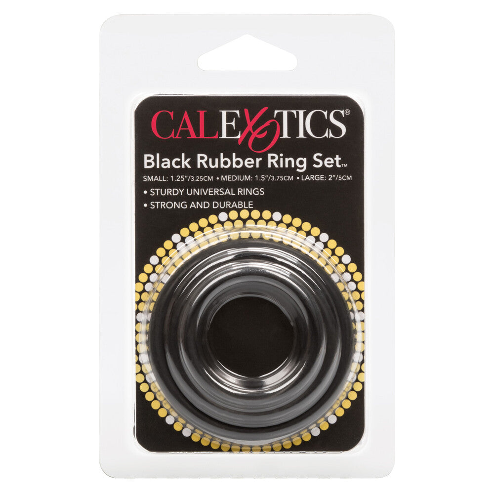 Rubber Ring Set 3 Pieces | Cock Ring Set | CalExotics | Bodyjoys