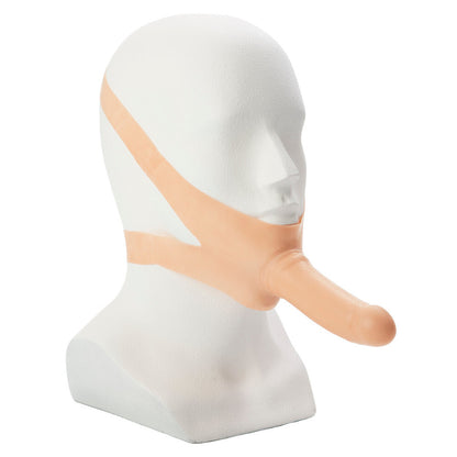 The Accommodator Face Strap-On Dildo Flesh | Face & Thigh Strap-On | CalExotics | Bodyjoys