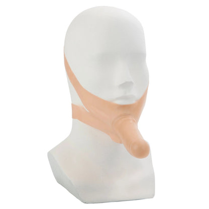 The Accommodator Face Strap-On Dildo Flesh | Face & Thigh Strap-On | CalExotics | Bodyjoys