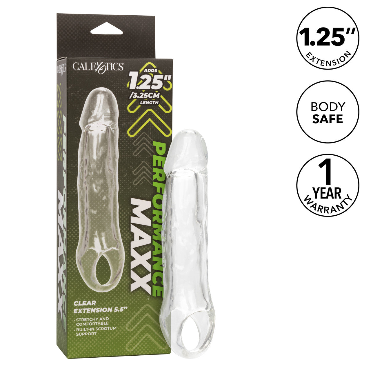 CalExotics Performance Maxx 5.5 Inch Penis Extension Clear | Penis Sheath | CalExotics | Bodyjoys