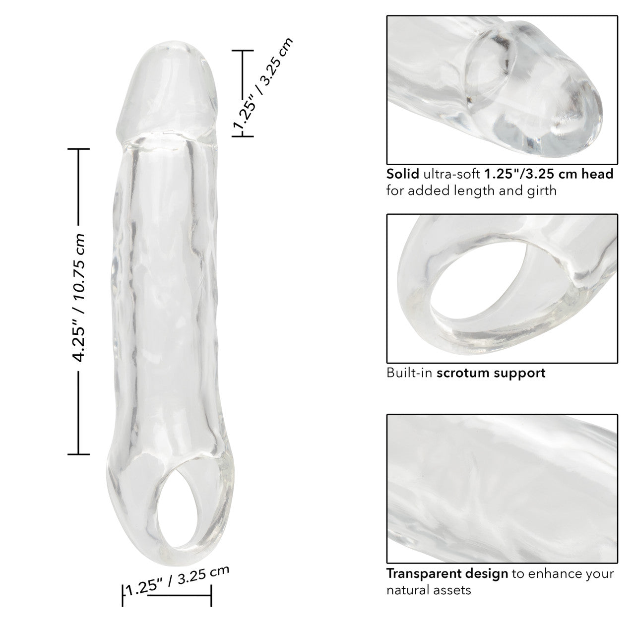 CalExotics Performance Maxx 5.5 Inch Penis Extension Clear | Penis Sheath | CalExotics | Bodyjoys