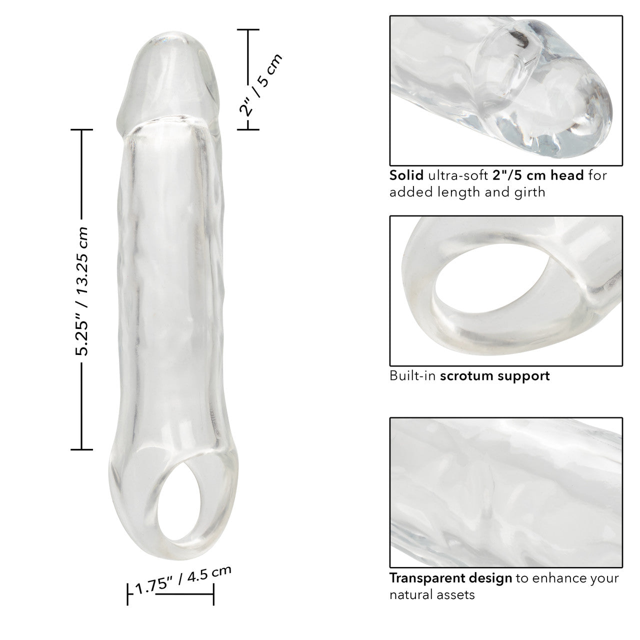 CalExotics Performance Maxx 7.5 Inch Penis Extension Clear | Penis Sheath | CalExotics | Bodyjoys