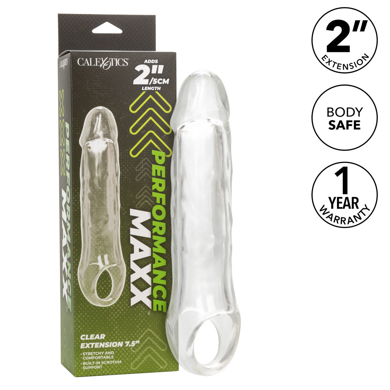 CalExotics Performance Maxx 7.5 Inch Penis Extension Clear | Penis Sheath | CalExotics | Bodyjoys