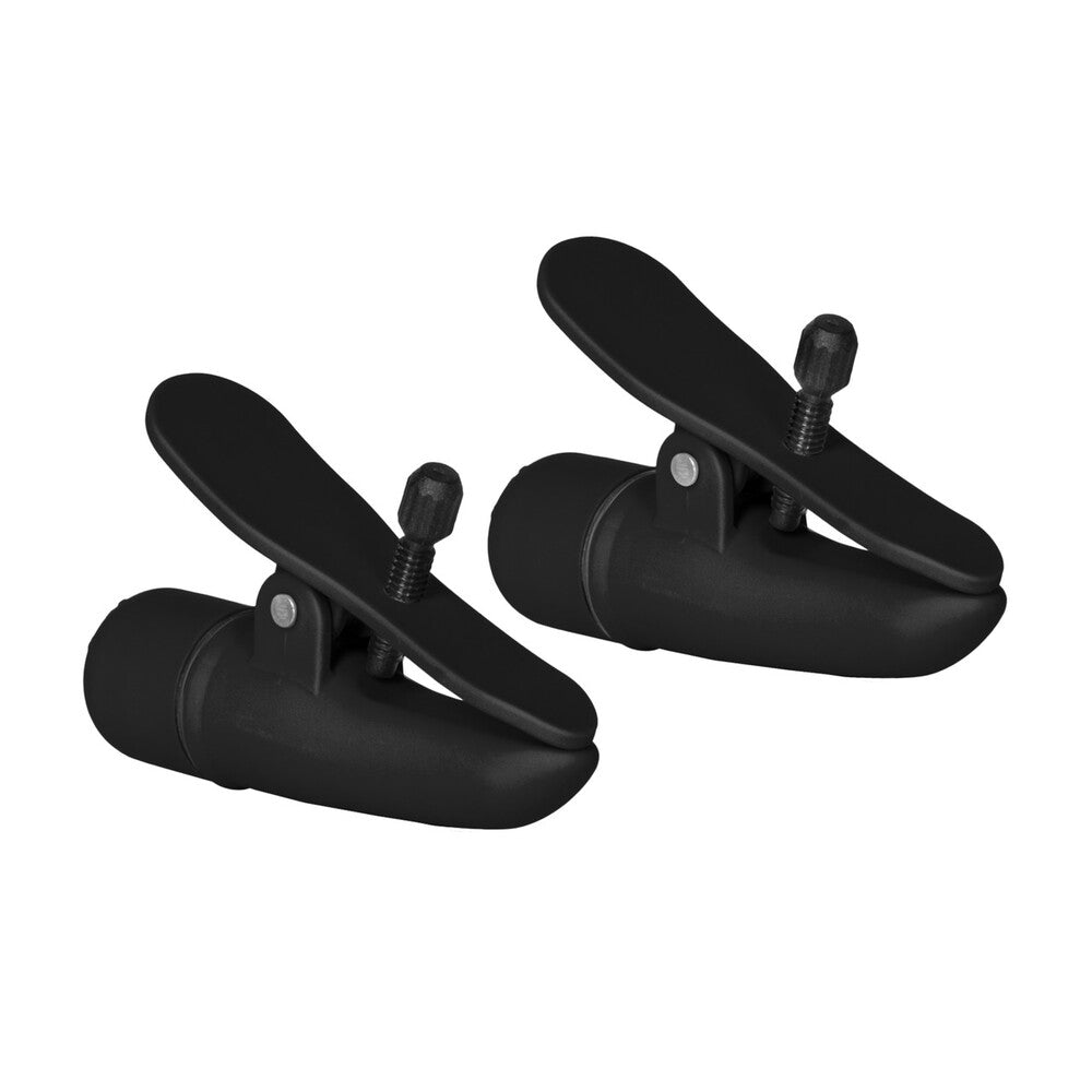 Nipplettes Vibrating Black Nipple Clamps | Nipple Vibrator | CalExotics | Bodyjoys