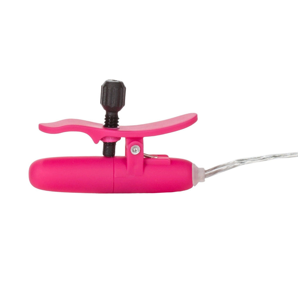 Heated Vibrating Nipple Teasers Pink | Nipple Vibrator | CalExotics | Bodyjoys