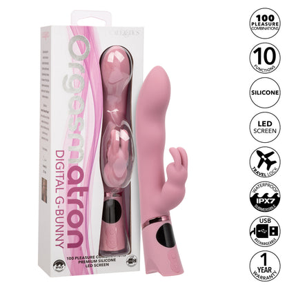 Orgasmatron Digital G-Bunny Vibrator Pink | Rabbit Vibrator | CalExotics | Bodyjoys