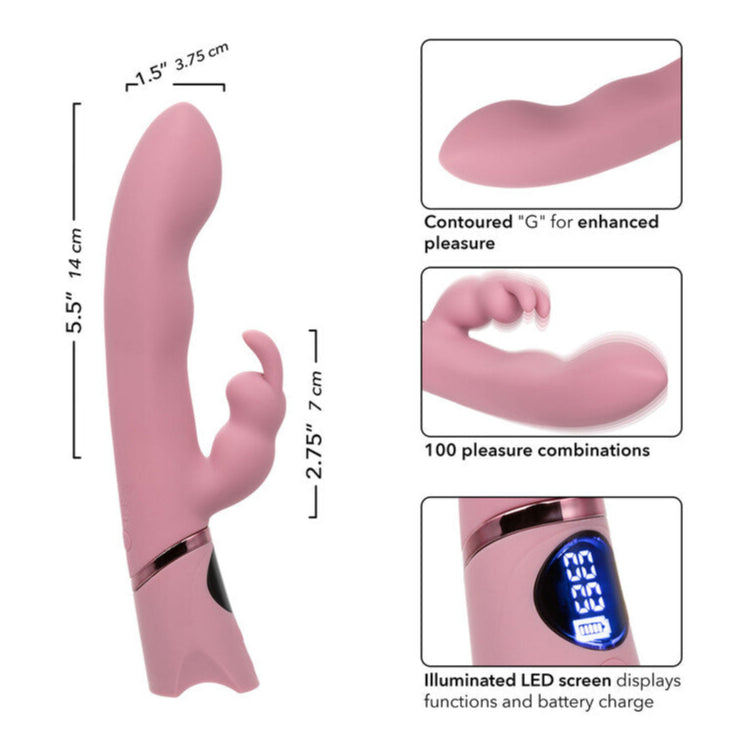 Orgasmatron Digital G-Bunny Vibrator Pink | Rabbit Vibrator | CalExotics | Bodyjoys