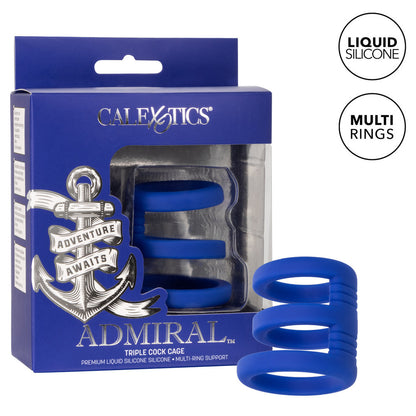 Admiral Triple Cock Cage | Double Cock Ring | CalExotics | Bodyjoys