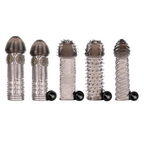 Selopa Choose Your Adventure Vibrating Penis Sleeves 5 Pieces | Penis Sheath | Evolved Novelties | Bodyjoys