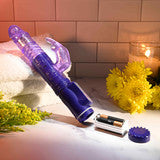 Selopa Bunny Thruster Vibrator Purple | Thrusting Vibrator | Evolved Novelties | Bodyjoys