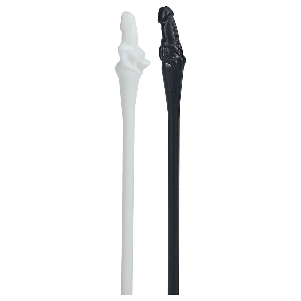 The Dickheads Hen Party Couples Straws Black And White | Novelty Toy | Shots Toys | Bodyjoys