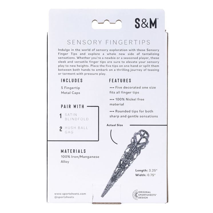 Sex And Mischief Black Sensory Fingertips | Sexy Accessories | Sportsheets | Bodyjoys