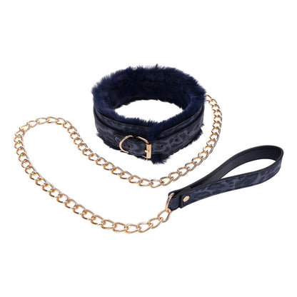 Sportsheets Cougar Fur Collar and Leash | Bondage Collars & Leads | Sportsheets | Bodyjoys