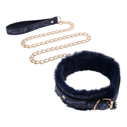 Sportsheets Cougar Fur Collar and Leash | Bondage Collars & Leads | Sportsheets | Bodyjoys