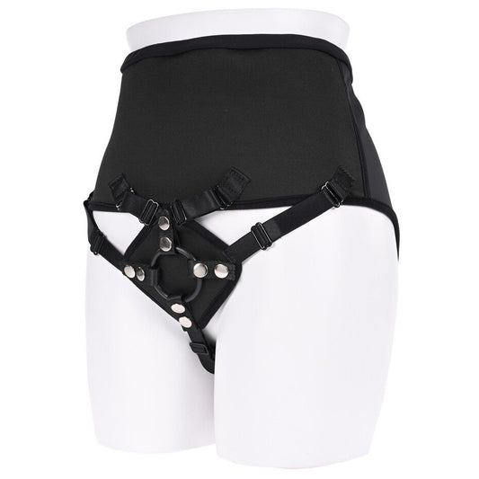 Sportsheets High-Waisted Corset Strap-On Harness Black | Strap-On Harness | Sportsheets | Bodyjoys