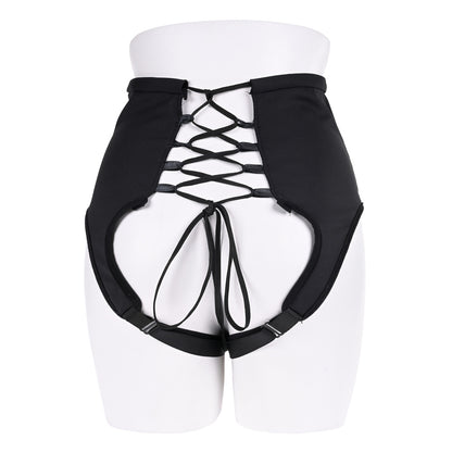 Sportsheets High-Waisted Corset Strap-On Harness Black | Strap-On Harness | Sportsheets | Bodyjoys