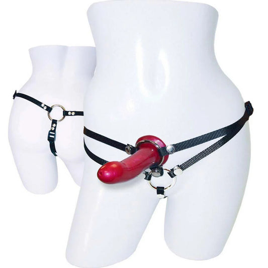 Sportsheets Menage A Trois Double Penetration Harness With Dildo | Double Strap-On | Sportsheets | Bodyjoys