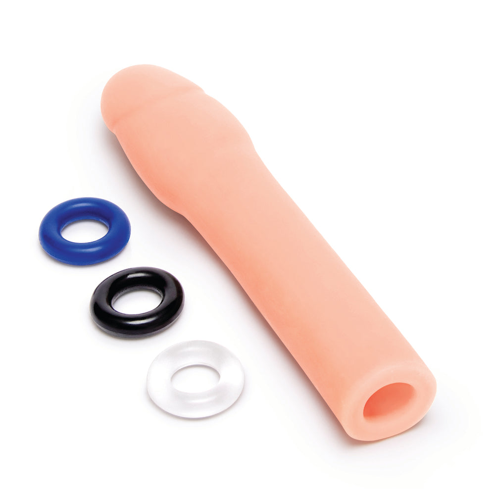 Size Up Extra Realistic 2 Inch Penis Extender Sleeve Flesh | Penis Sheath | Size Up | Bodyjoys