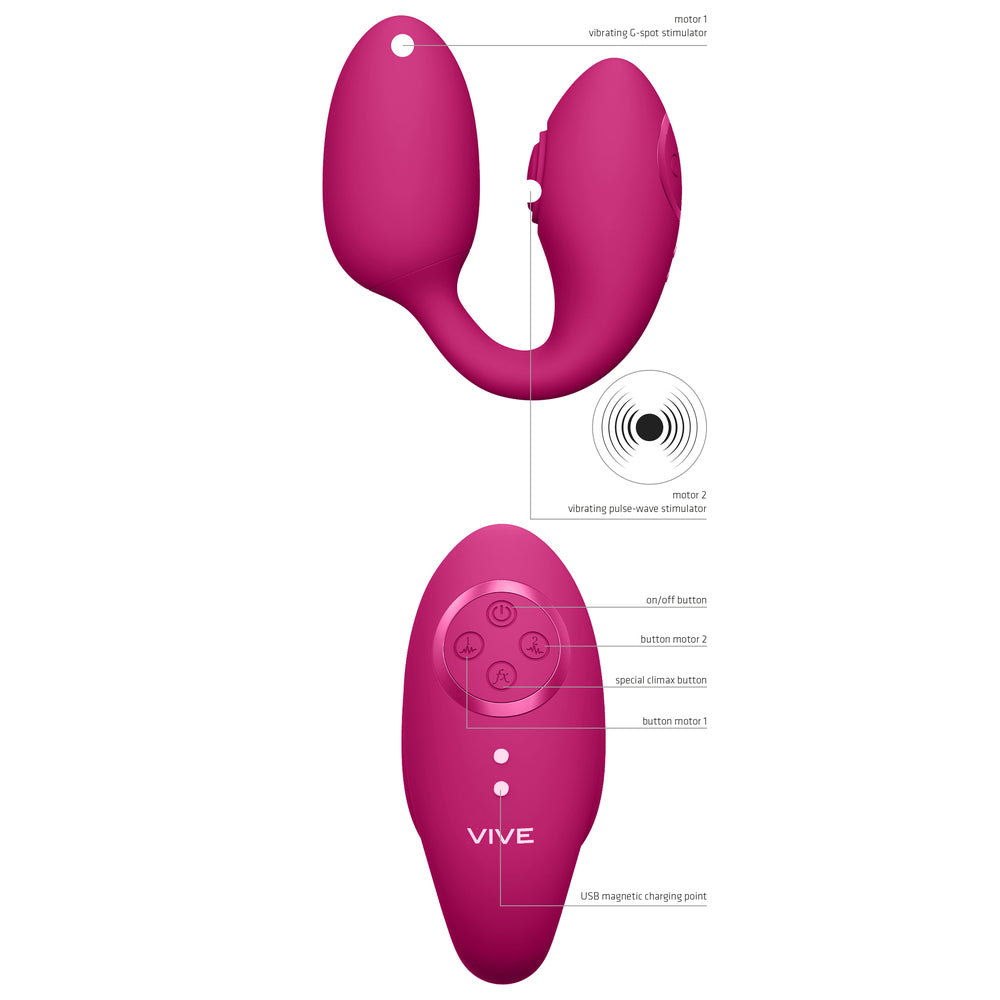 Vive Aika Pulse Wave And Vibrating Love Egg Pink | Love Egg Vibrator | Shots Toys | Bodyjoys