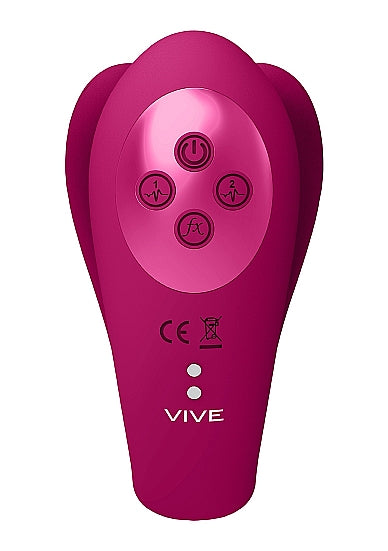 Vive Yoko Triple Action Vibe Dual Prongs With Clitoral Pulse Wave | Clitoral Vibrator | Shots Toys | Bodyjoys