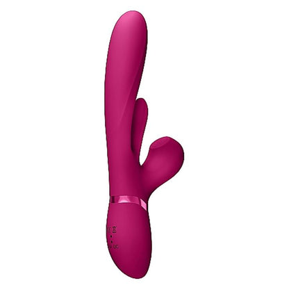 Vive Kura Thrusting Triple-Action G-Spot And Clit Stimulator Pink | Thrusting Vibrator | Shots Toys | Bodyjoys